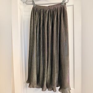 Lulu's Metallic Midi Skirt